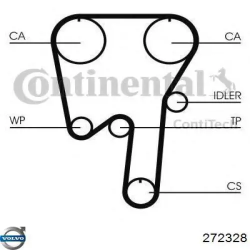 272328 Volvo correa distribucion