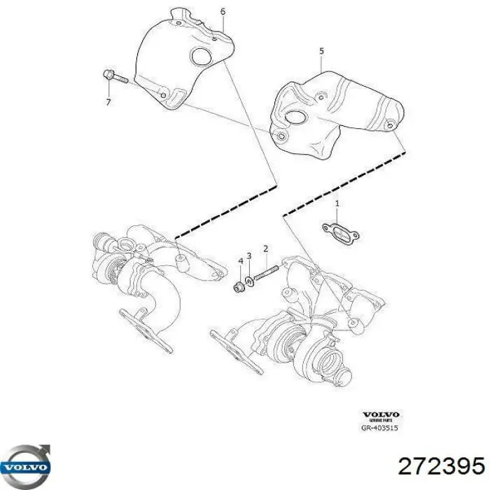 Comprar 272395 Volvo Junta colector escape