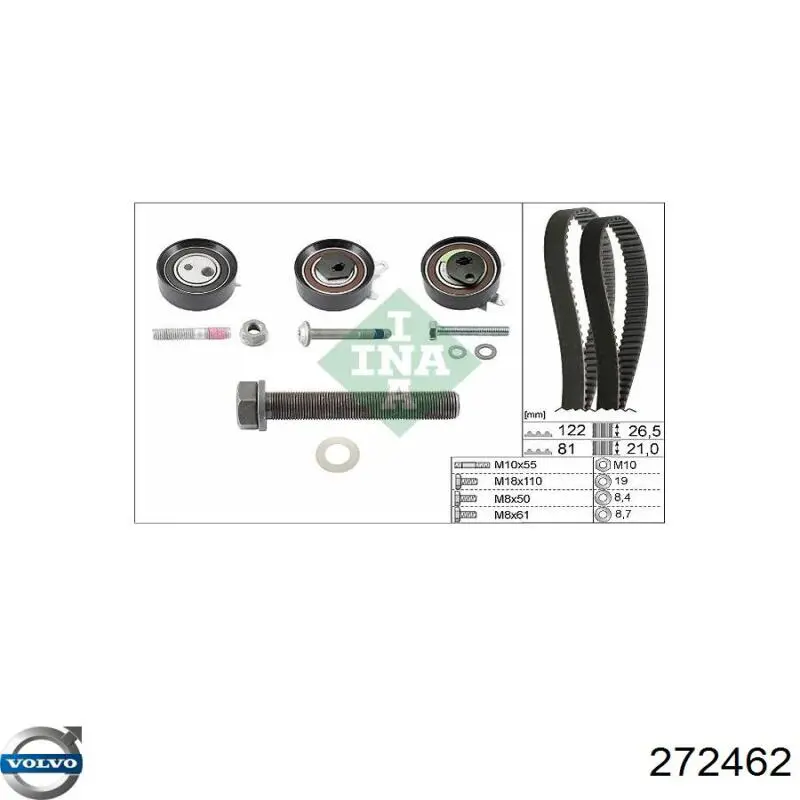 Correa de distribución Volvo 272462 precio, desde 32,63 EUR