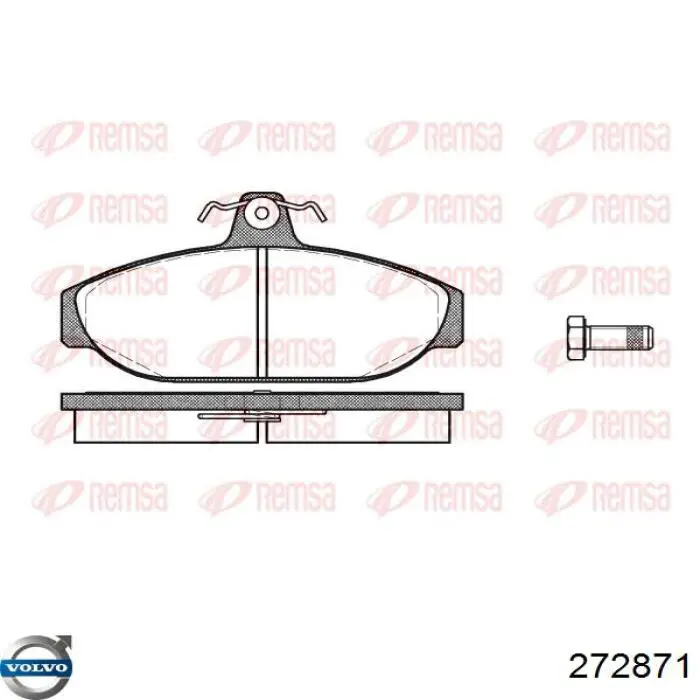 272871 Volvo pastillas de freno delanteras