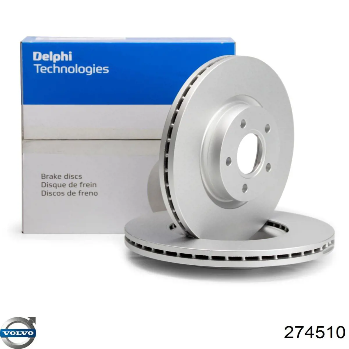 Freno de disco delantero Volvo V40 525, 526