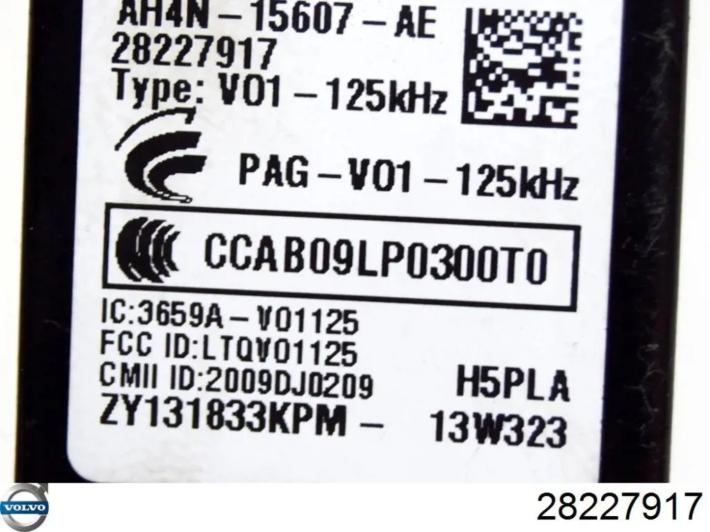 Comprar 28227917 Volvo Módulo de control del inmovilizador