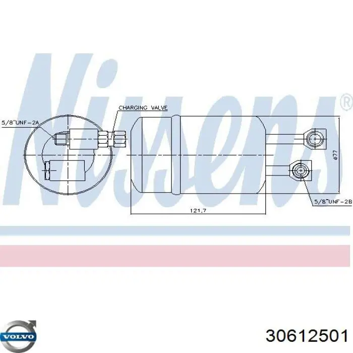 30612501 Volvo filtro deshidratador