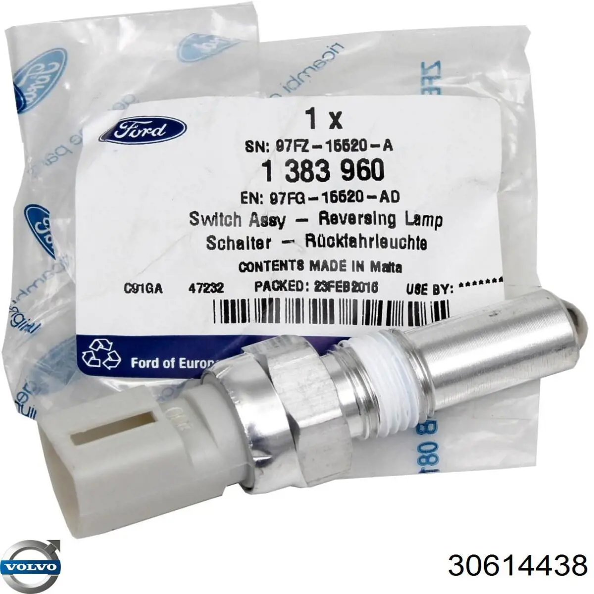 Interruptor piloto de marcha atrás Volvo 30614438 precio, desde 10,29 EUR