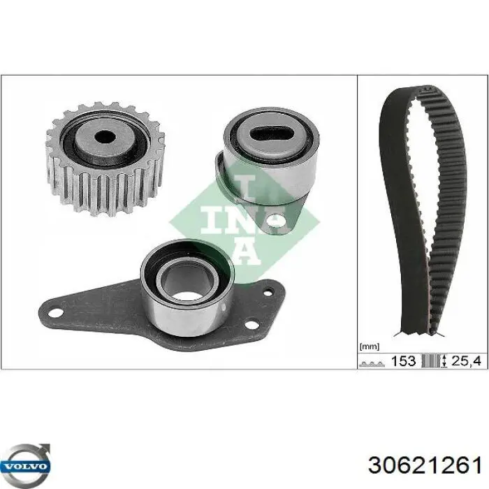 Polea correa distribución Volvo 30621261 precio, desde 20,96 EUR