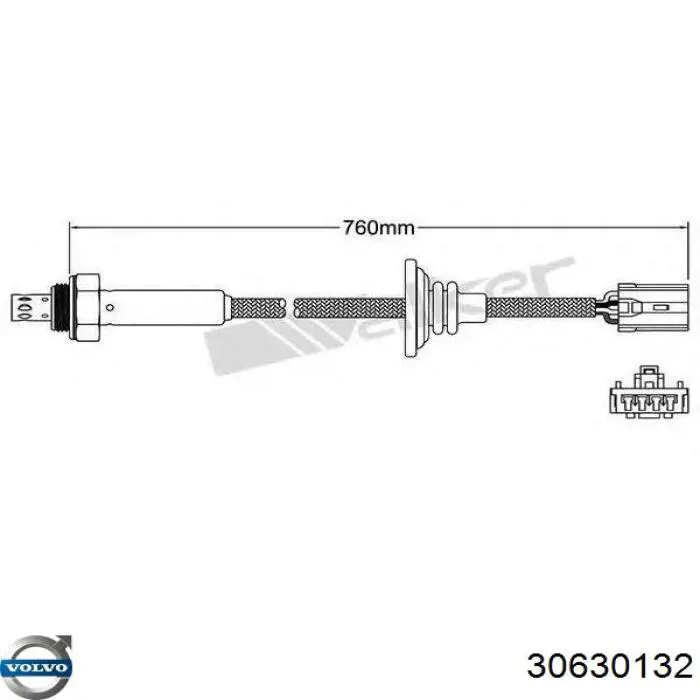 30630132 Volvo sonda lambda sensor de oxigeno post catalizador