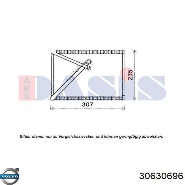 Evaporador de aire acondicionado Volvo 30630696 precio, desde 103,09 EUR