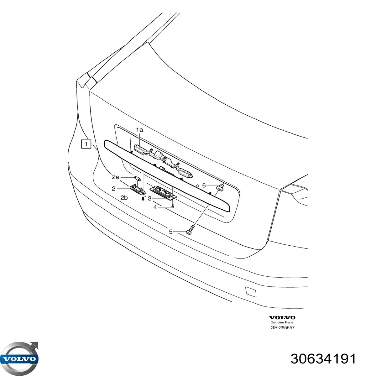 Comprar 30634191 Volvo Moldura de tapa de maletero
