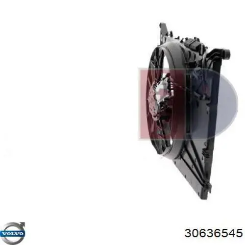 30636545 Volvo difusor de radiador, ventilador de refrigeración, condensador del aire acondicionado, completo con motor y rodete