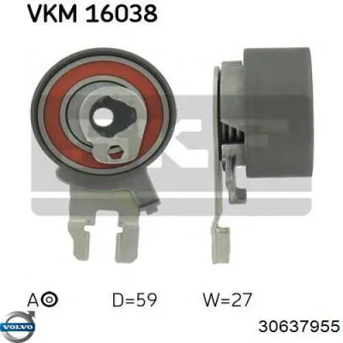 Rodillo tensor cadena Volvo 30637955
