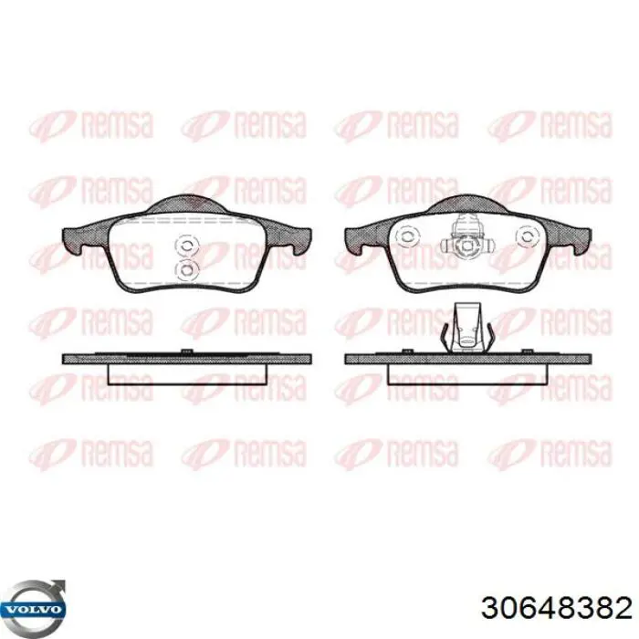 Pastillas traseras de freno Volvo 30648382 precio, desde 22,84 EUR
