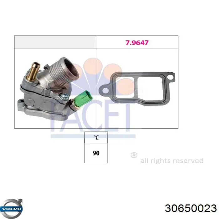 Carcasa del termostato Volvo 30650023 precio, desde 48,16 EUR