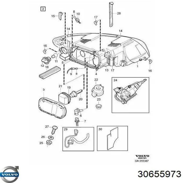  Volvo 30655973 precio, desde 10,35 EUR