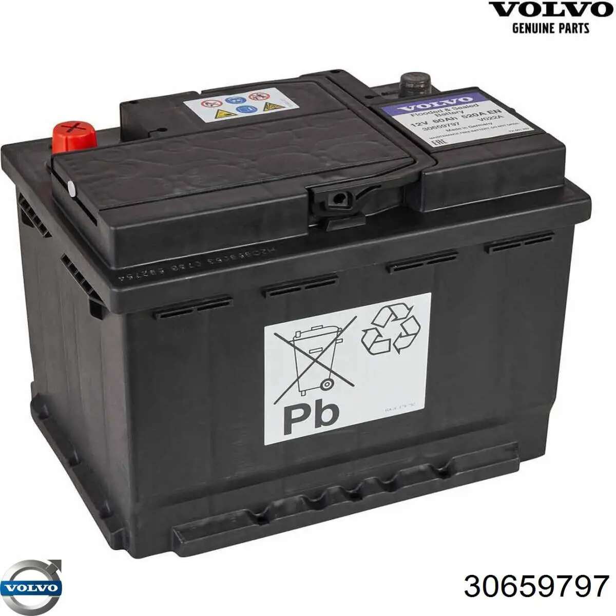 Batería de arranque Volvo 30659797 precio, desde 96,18 EUR