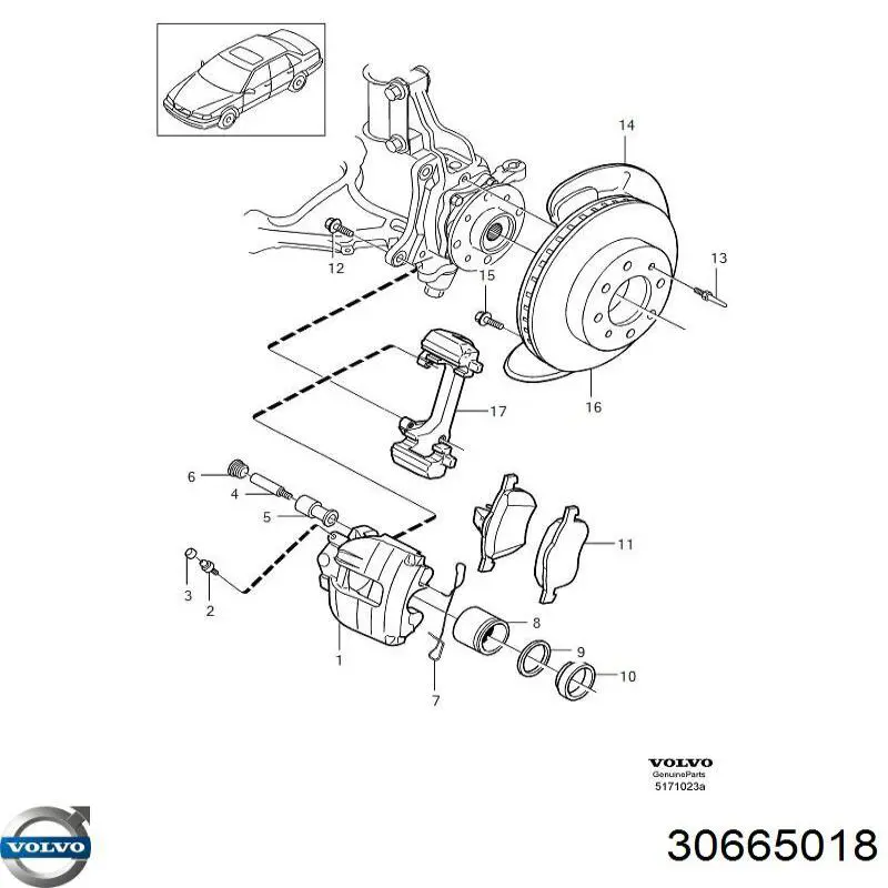  Volvo 30665018 precio, desde 7,12 EUR