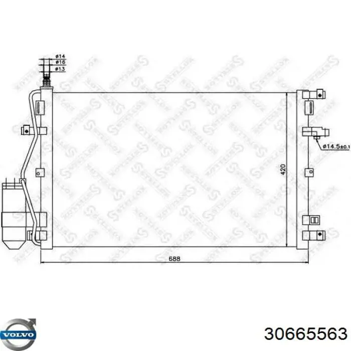 Comprar 30665563 Volvo Condensador de aire acondicionado