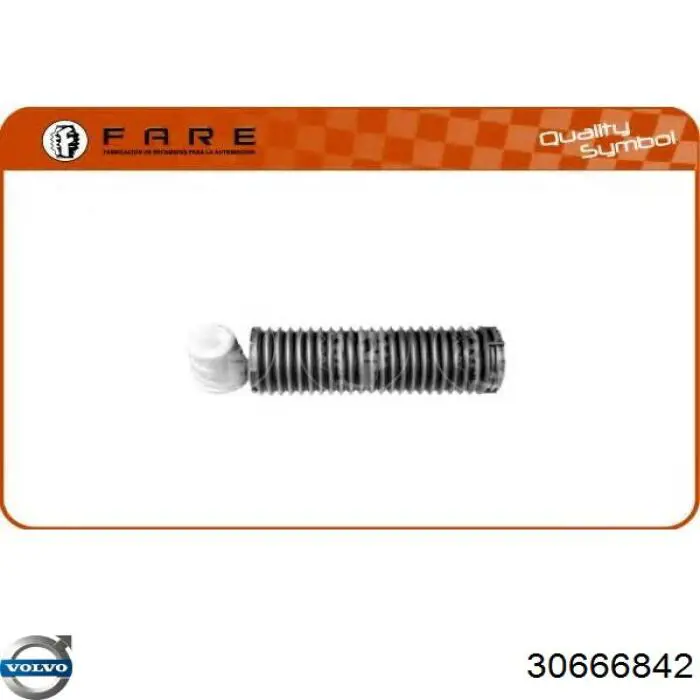 Tope de amortiguador delantero con guardapolvo 30666842 Volvo