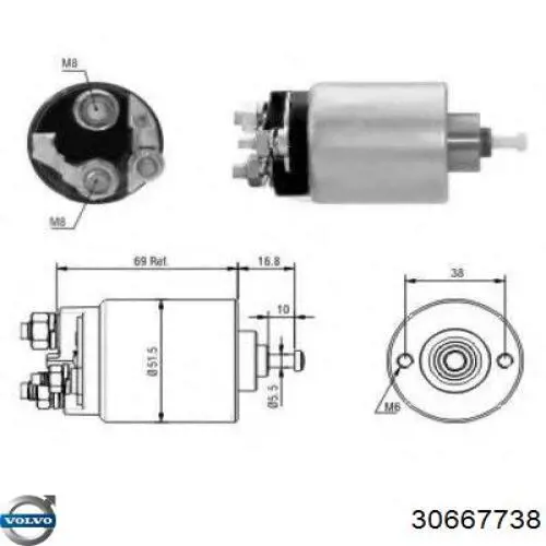 30667738 Volvo motor de arranque