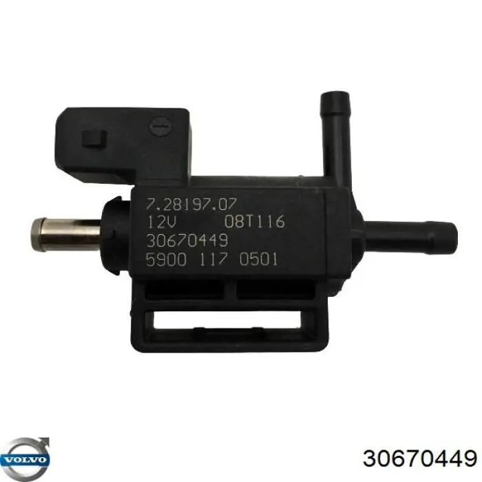 30670449 Volvo Válvula solenoide de control de presión de sobrealimentación