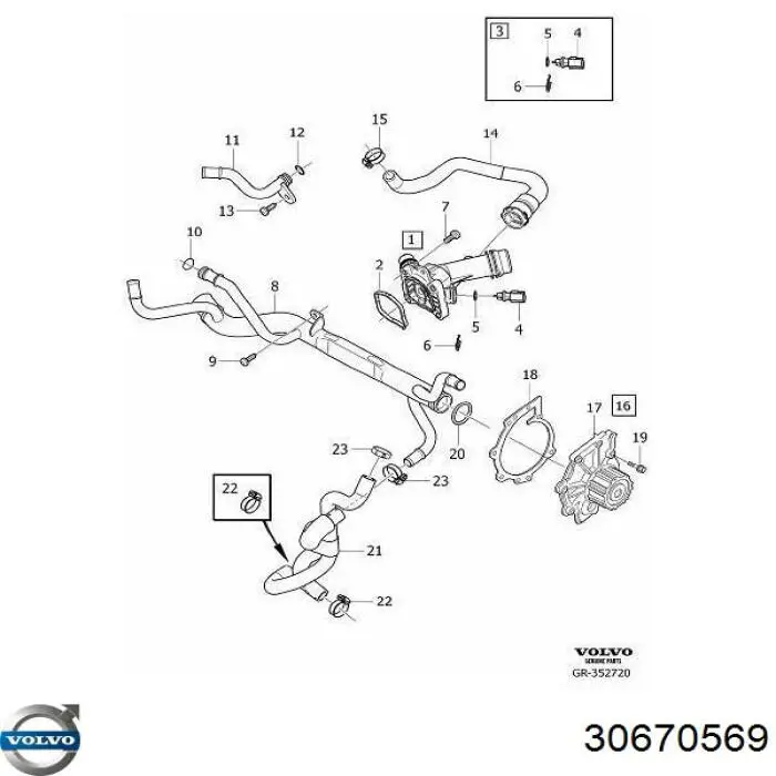 Comprar 30670569 Volvo Junta tórica universal