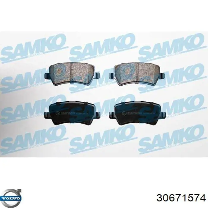 Comprar 30671574 Volvo Pastillas de freno traseras