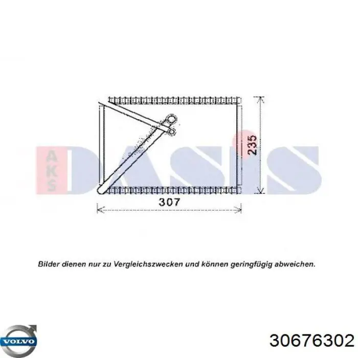 AE87000P Mahle Original evaporador, aire acondicionado