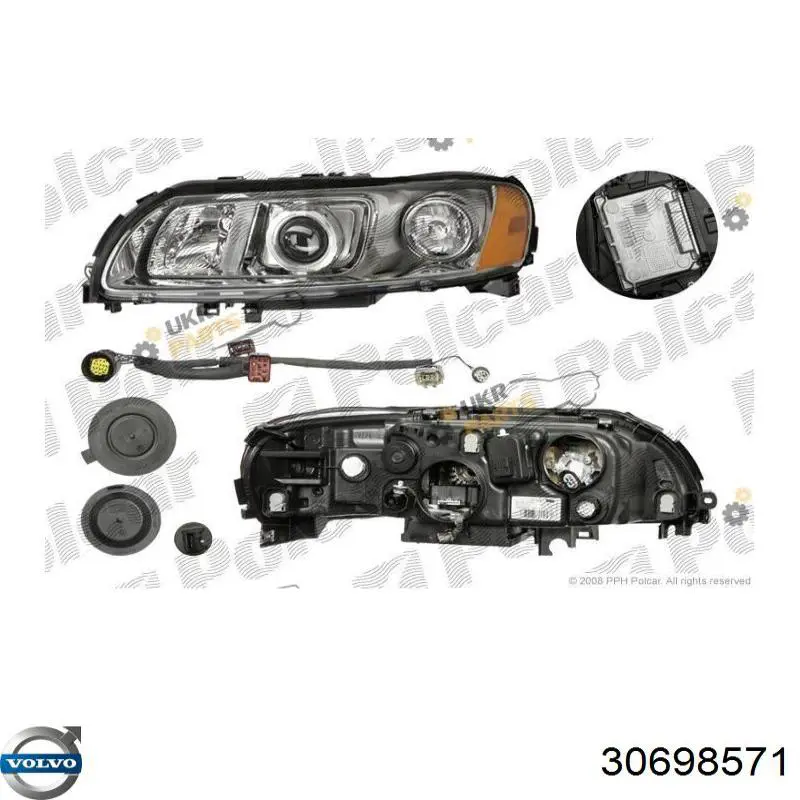 30698571 Volvo faro derecho