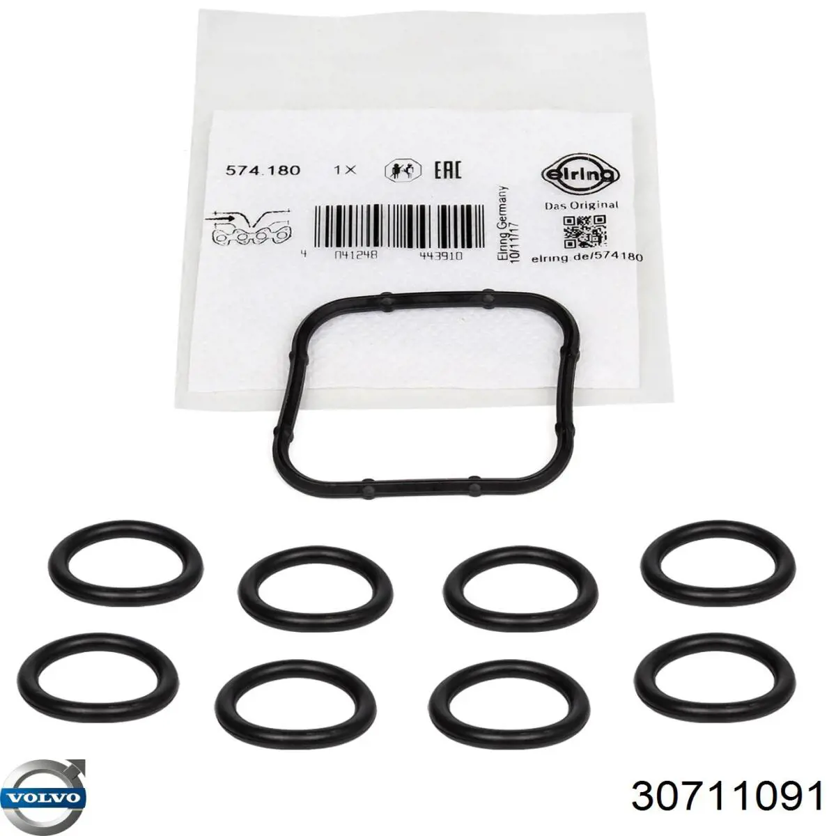 3M5Q6L004BA Ford Juego de juntas, colector de admisión