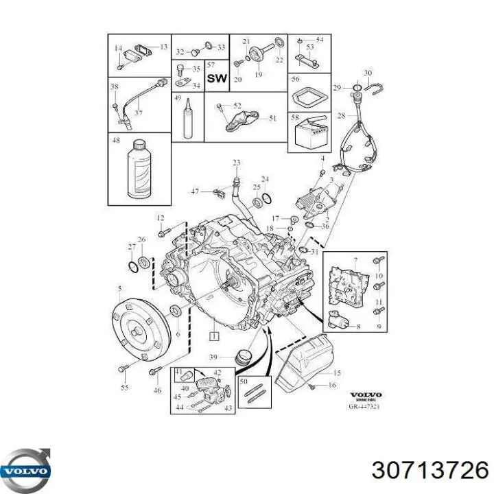 Retén de aceite de la bomba de aceite de la transmisión automática Volvo 30713726 precio, desde 63,89 EUR