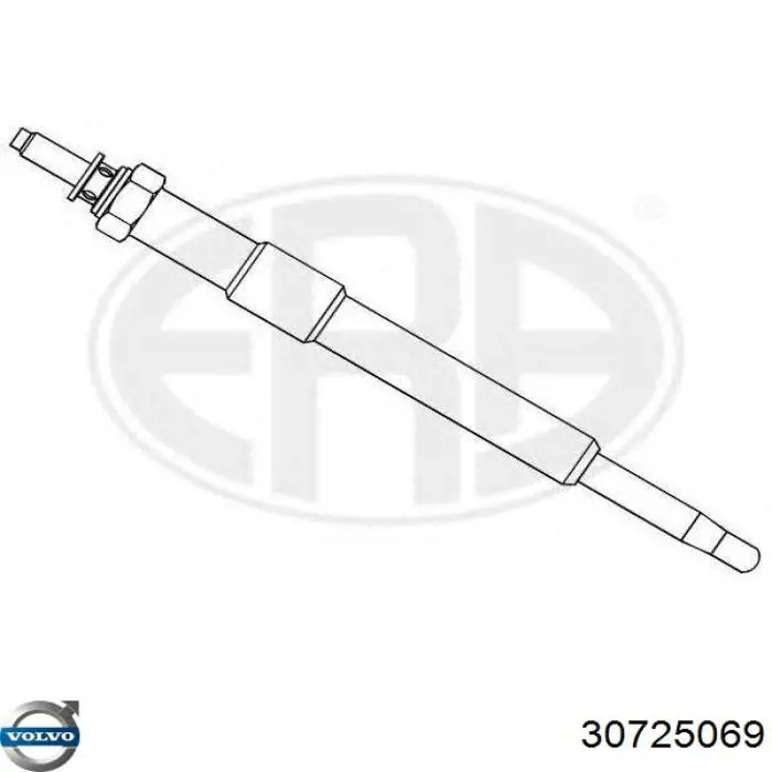 Bujía de incandescencia Peugeot 206 2A/C
