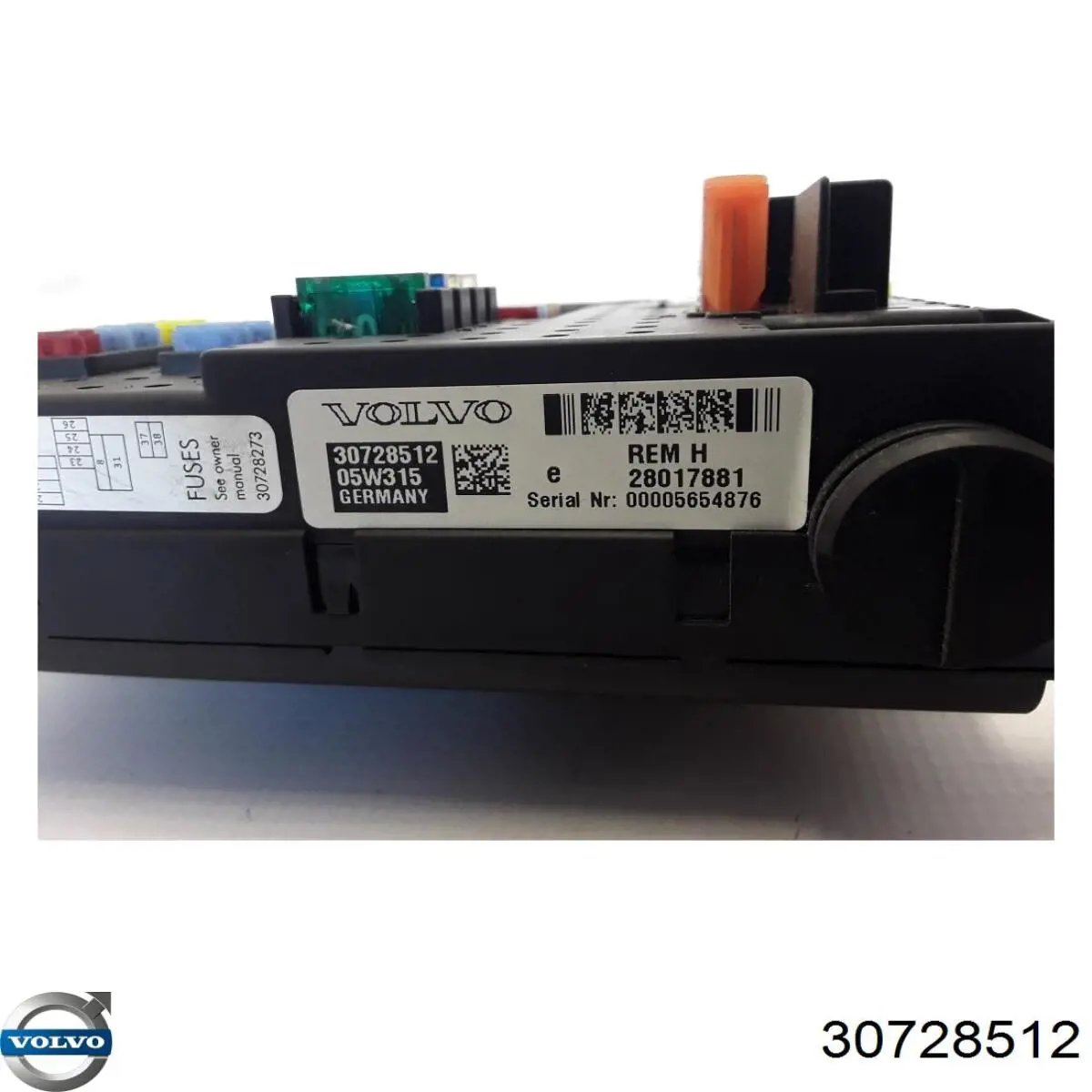 Caja de fusibles trasera interior 30728512 Volvo