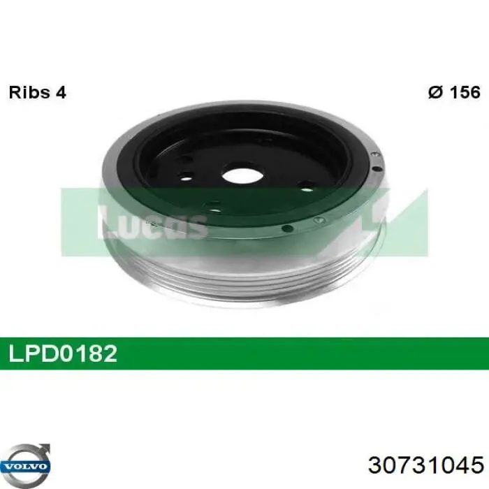 Comprar 30731045 Volvo La polea del cigüeñal