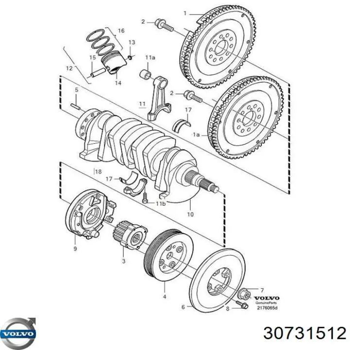 Comprar 274428 Volvo Aros de pistón para 1 cilindro, STD