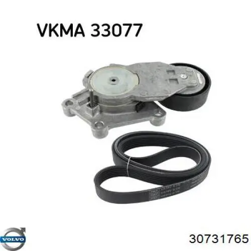 Tensor de correa, correa poli V Peugeot 208 CA, CC