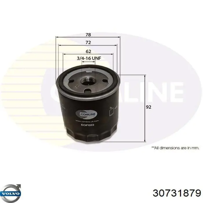 Filtro de aceite Nissan Sunny 3 N14