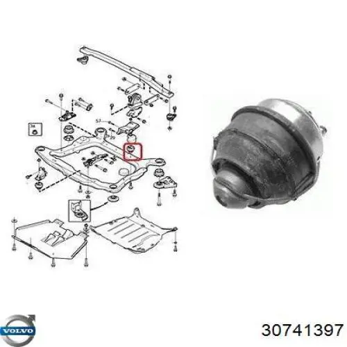 Comprar 30741397 Volvo Soporte de motor trasero