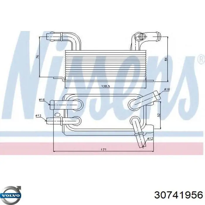 Comprar 30741956 Volvo Radiador de refrigeración de la transmisión