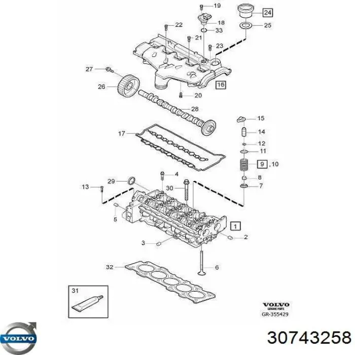 Módulo colector de admisión Volvo 30743258 precio, desde  EUR