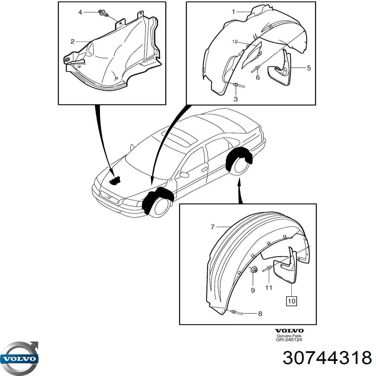  Volvo 30744318 precio, desde  EUR