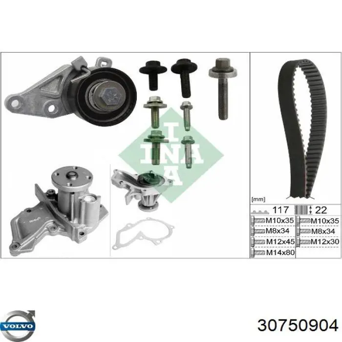 Comprar 30750904 Volvo Tensor, correa de distribucion
