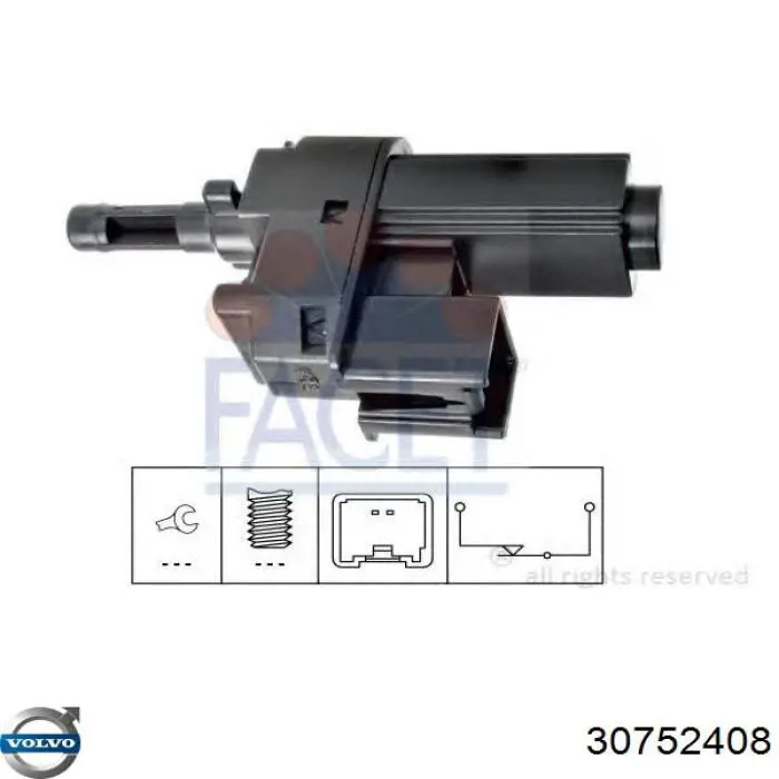 Interruptor de embrague Volvo 30752408 precio, desde 16,27 EUR