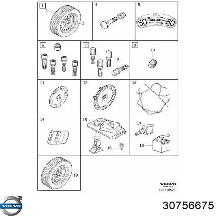 Tornillos para ruedas Volvo 30756675 precio, desde 5,40 EUR
