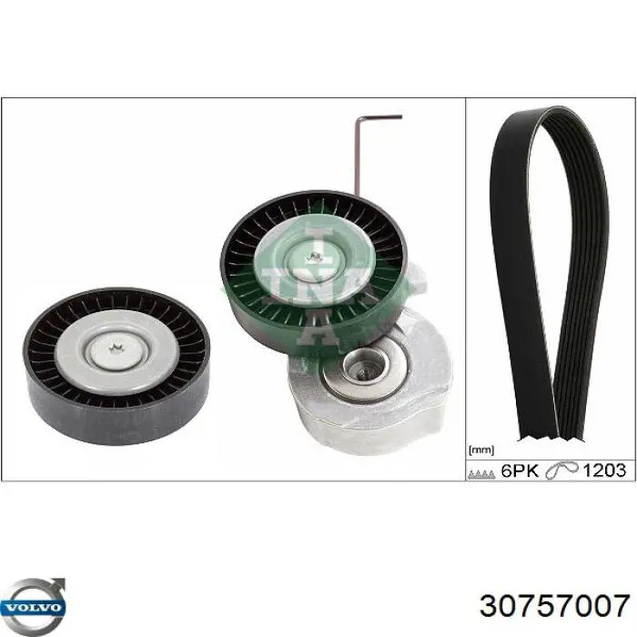 Comprar 30757007 Volvo Correa trapezoidal