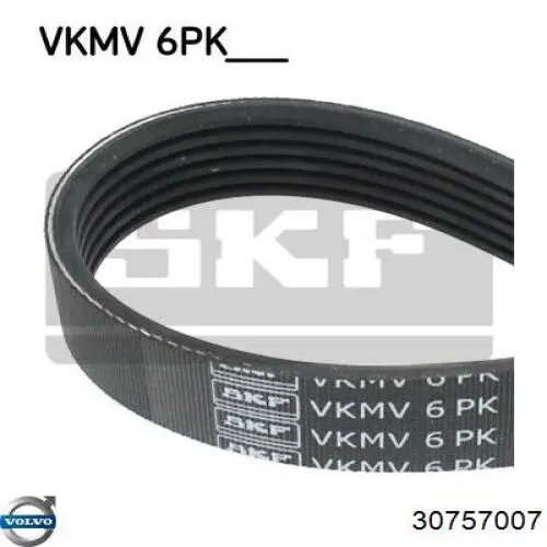 Correa de alternador 30757007 Volvo