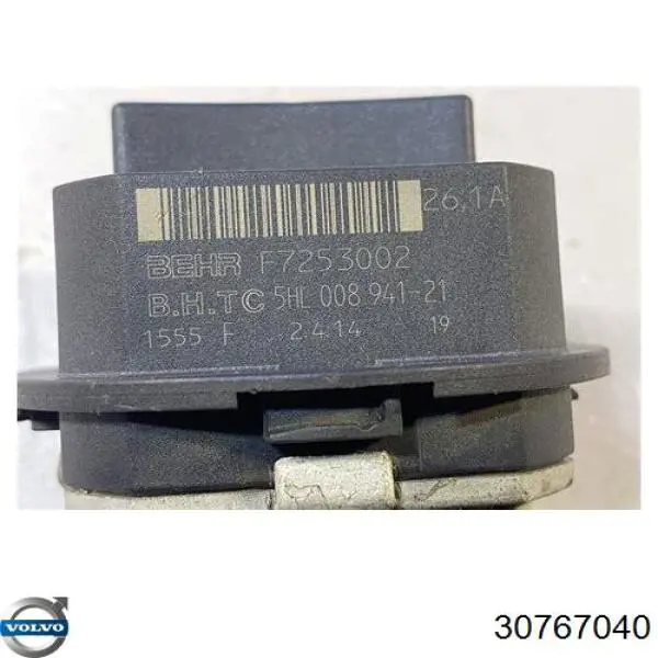 Resistencia de calefacción 30767040 Volvo