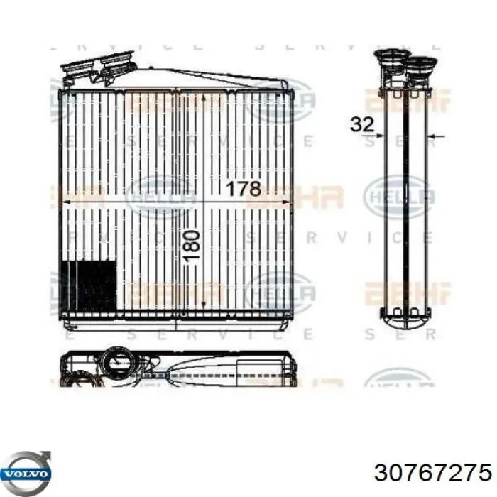 Calefactor Volvo 30767275