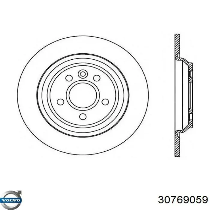 30769059 Volvo Freno de disco trasero
