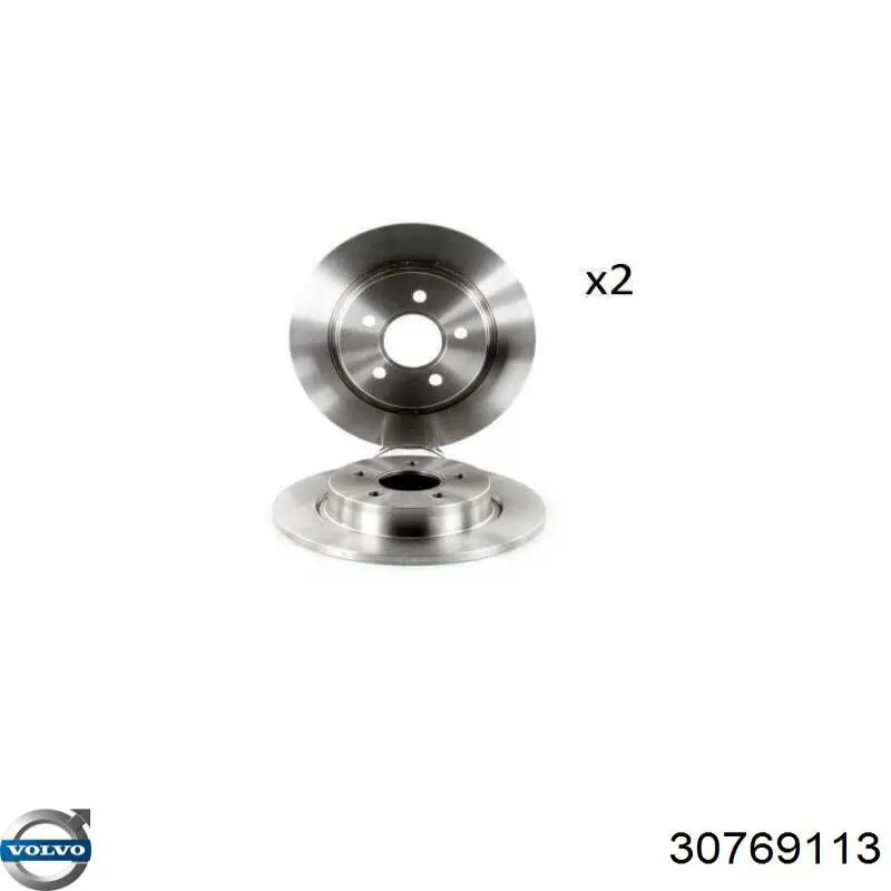 Disco de freno trasero Volvo V40 525, 526