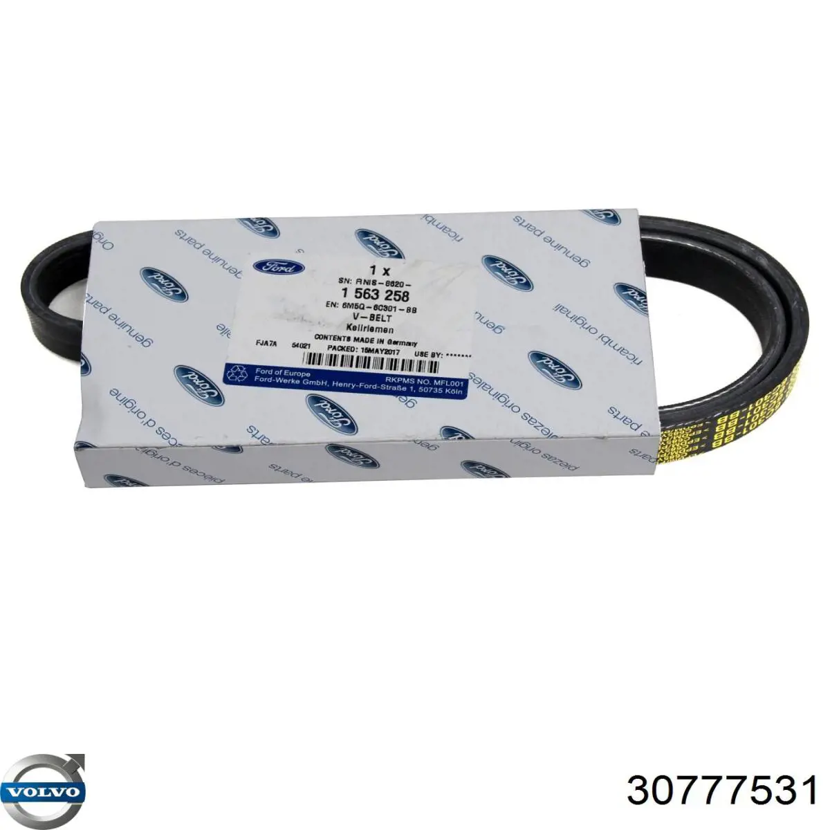 Correa de alternador 30777531 Volvo