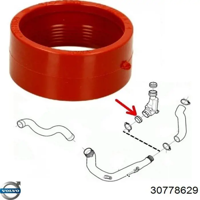 Comprar 30778629 Volvo Junta tórica del tubo del intercooler